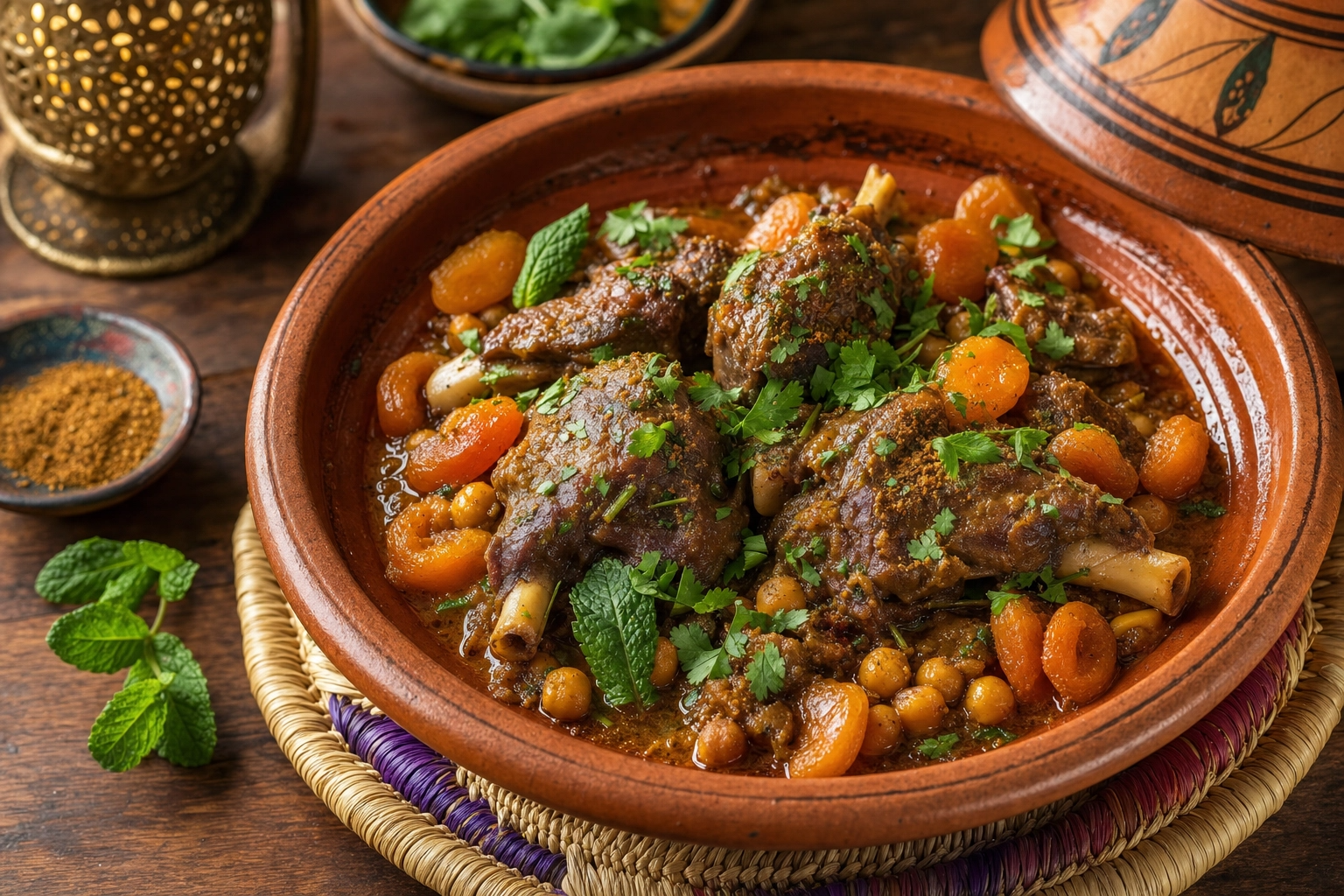 Marokkanische Lamm-Tajine mit Baharat – Das perfekte Schmorgericht
