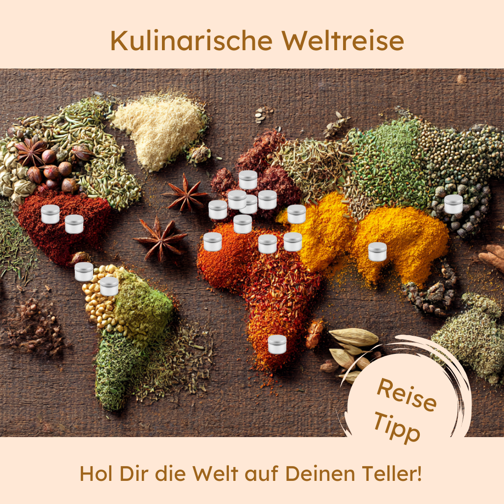 Kulinarische Weltreise: 18 charakterstarke Gewürzspezialitäten verschiedener Kontinente