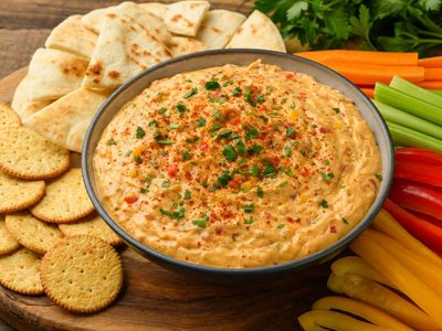 Schneller Chakalaka-Frischkäse-Dip – Würzig, cremig & in 5 Minuten fertig