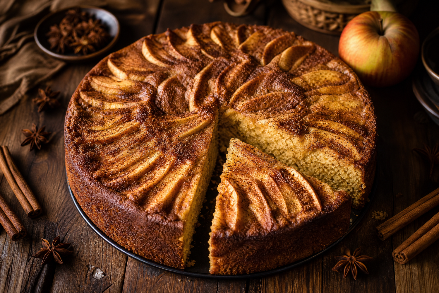 Orientalischer Apfelkuchen mit Scheherazade